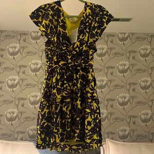 ALC vibrant color ruffle dress